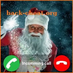 Santa Claus is coming call - Let’s call and chat icon
