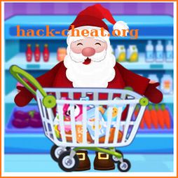 Santa Claus Supermarket Shopping icon