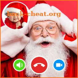 Santa Claus Video Calling Simulated icon