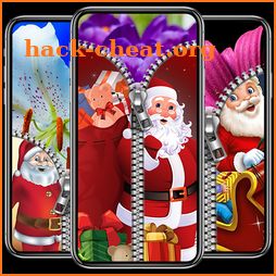 Santa Claus Zipper Lock Screen, Christmas Zip Lock icon