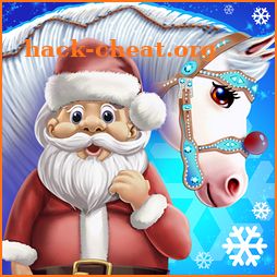Santa Horse Caring icon