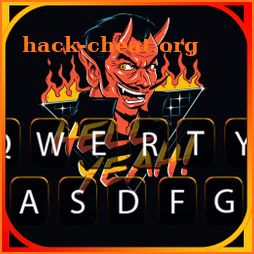Satan Fire Keyboard Background icon