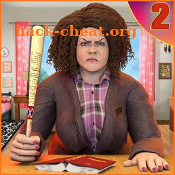 Scare Scary Bad Teacher 3D - Part II House Clash icon