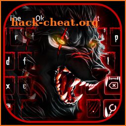 Scary Blood Wolf Keyboard Theme icon