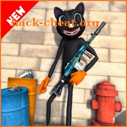 Scary Cartoon Cat : Horror Gangster Crime Cat 3D icon