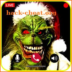 Scary Grinch fake call & chat icon