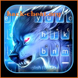 Scary Neon Wolf Keyboard Theme icon