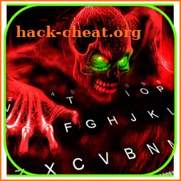 Scary Zombie Skull Keyboard Background icon