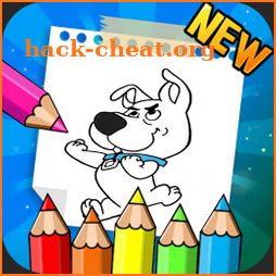 Scoob dog coloring book icon