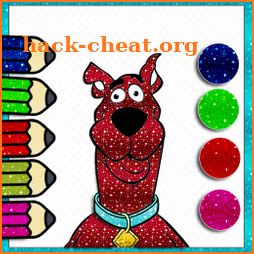 Scooby coloring doo book icon