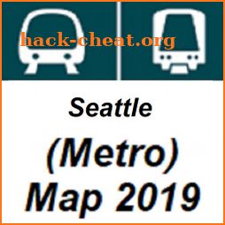 Seattle Subway MRT (Metro) system map 2019 icon