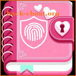 secret diary with fingerprint lock for girls icon