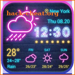 Sense Flip clock weather forecast ⛈⛈ icon