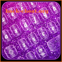 Sequins Purple Pink Keyboard icon