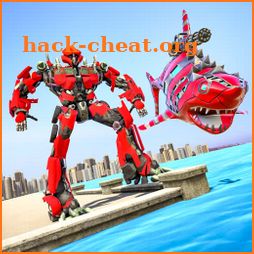 Shark Robot Transforming Games : Bike Robot Games icon