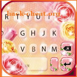 Shine Glitter Rose Keyboard Background icon