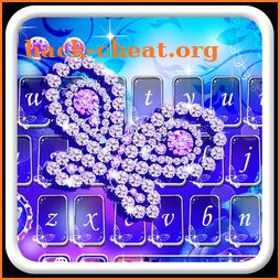 Shining blue Rose Keyboard Theme icon