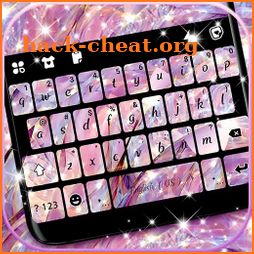 Shiny Pink Diamond Keyboard Background icon