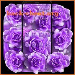 Shiny Purple Flower Theme icon