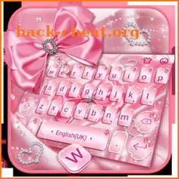 Silk Pink Bow Keyboard Theme icon