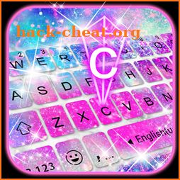 Silver 3d Galaxy Keyboard Theme icon