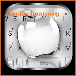Silver Crystal Apple Keyboard Theme icon