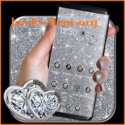 Silver Glitter luxury Dazzling Theme icon