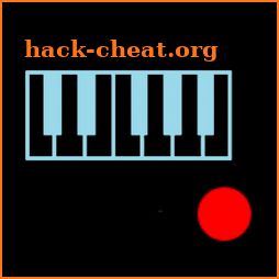 Simple, basic, easy piano keyboard icon