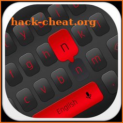 Simple Black Red Keyboard icon
