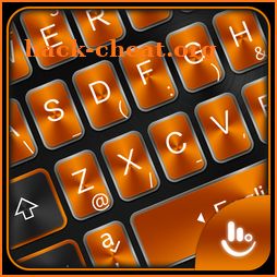 Simple Business Black Orange Keyboard Theme icon