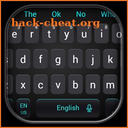 Simple Cool Black Keyboard Theme icon