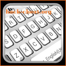 Simple Silk Black White Keyboard Theme icon