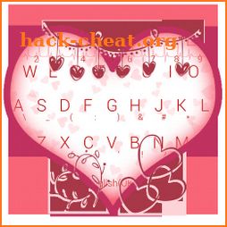 Simple Style Love Heart Keyboard Theme icon