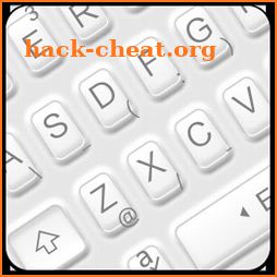 Simple White Button Keyboard Theme icon