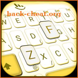 Simple White Yellow Keyboard Theme icon