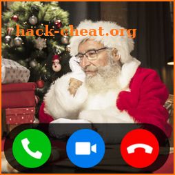 Simulated Video Call from Santa Claus Fake icon