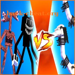 Siren Head vs Long Horse vs Cartoon Cat Game icon
