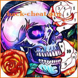 Skull Coloring Games-Free offline games for adults icon