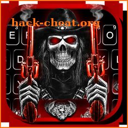 Skull Fire Guns Keyboard Theme icon