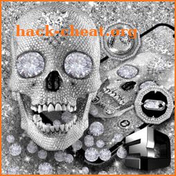 Skull Luxury Shiny Diamond 3D Gravity Theme 💎 icon