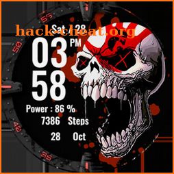 Skull Red Watchface Wear Os icon