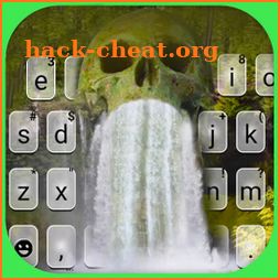 Skull Waterfall Live Keyboard Background icon