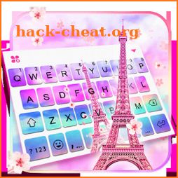 Sky Sakura Paris Love Keyboard Theme icon