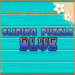 Sliding Puzzle Blue icon
