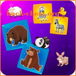 Smart games for kids: Where whose mom - animals icon