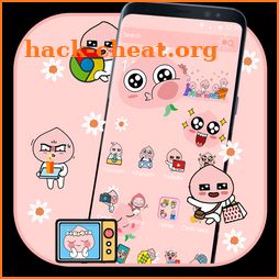 Smart Pink Emoji Theme icon