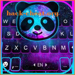Smile Galaxy Panda Keyboard Background icon