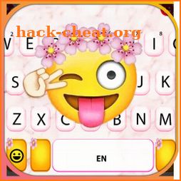 Smiley Flower Emoji Keyboard Background icon