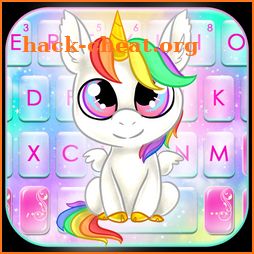 Smiley Rainbow Unicorn Keyboard Theme icon