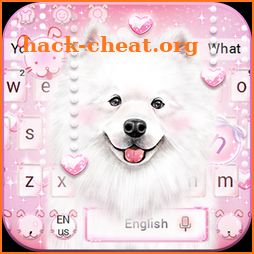 Smiling Angel Samoyed Keyboard icon